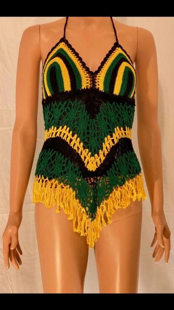 Jamrock Crochet Bustier Cami