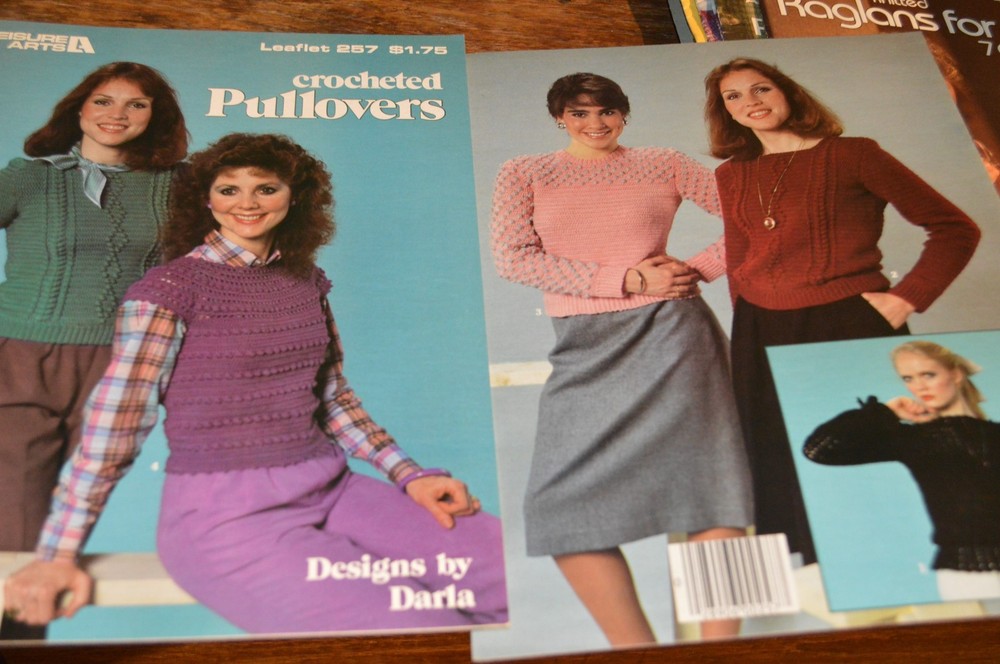 Leisure Arts Crochet Pattern 257 Pullover Sweaters