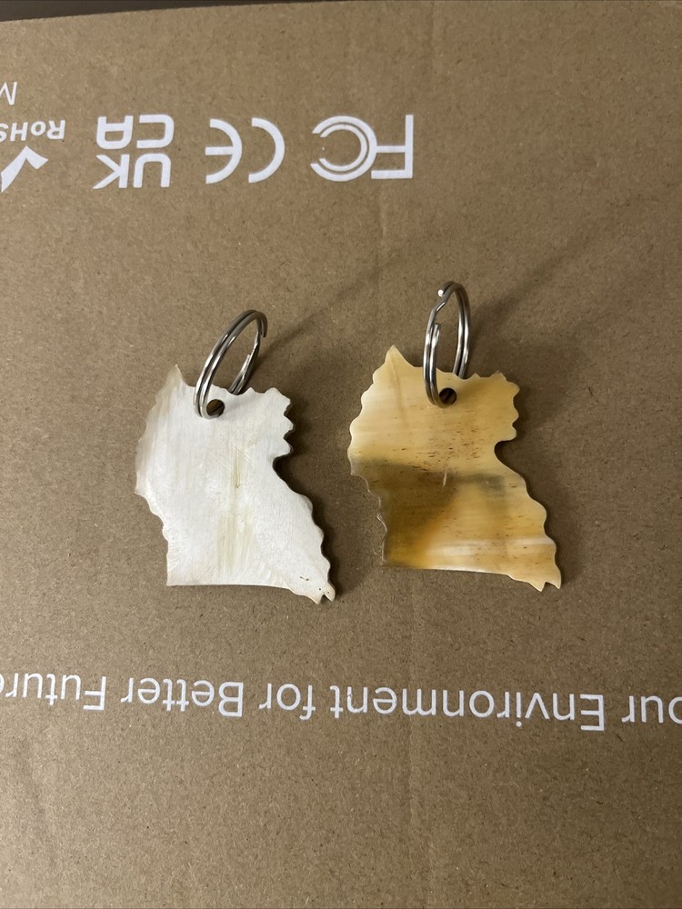 Uganda Map Key Chain