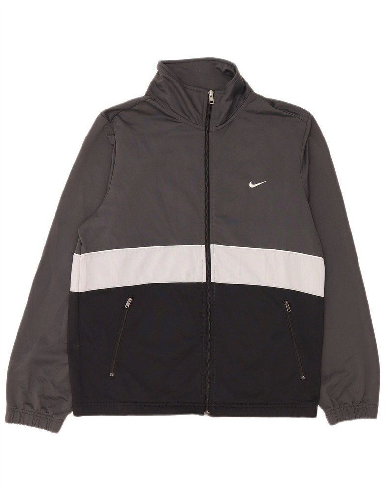 NIKE Mens Tracksuit Top Jacket Medium Multicoloured Colourblock Polyester DP05