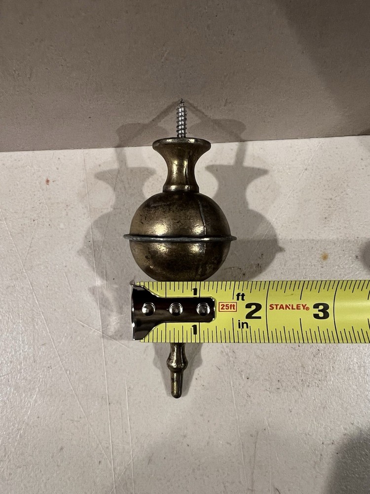 ANTIQUE/VINTAGE CLOCK SOLID BRASS TOP FINIAL