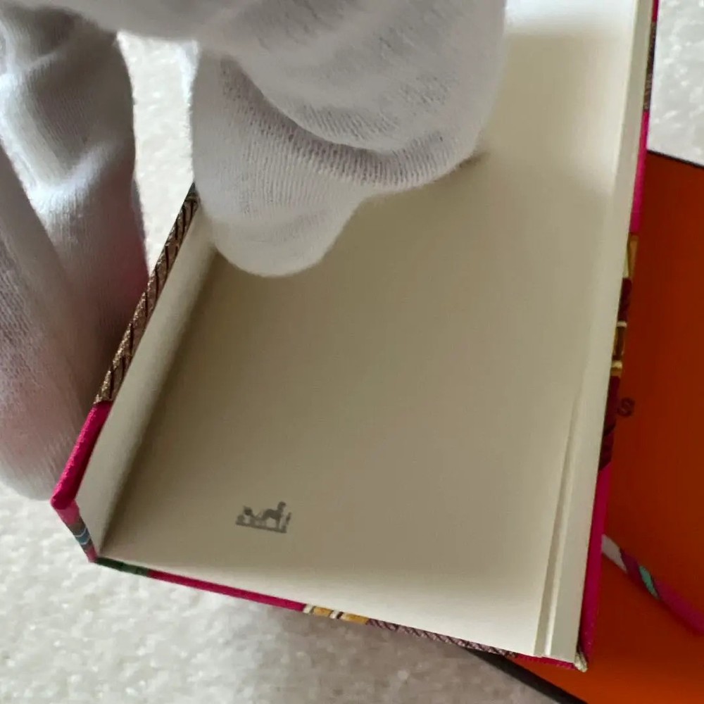 HERMES Notebook stationery Silk Note Pink NEW