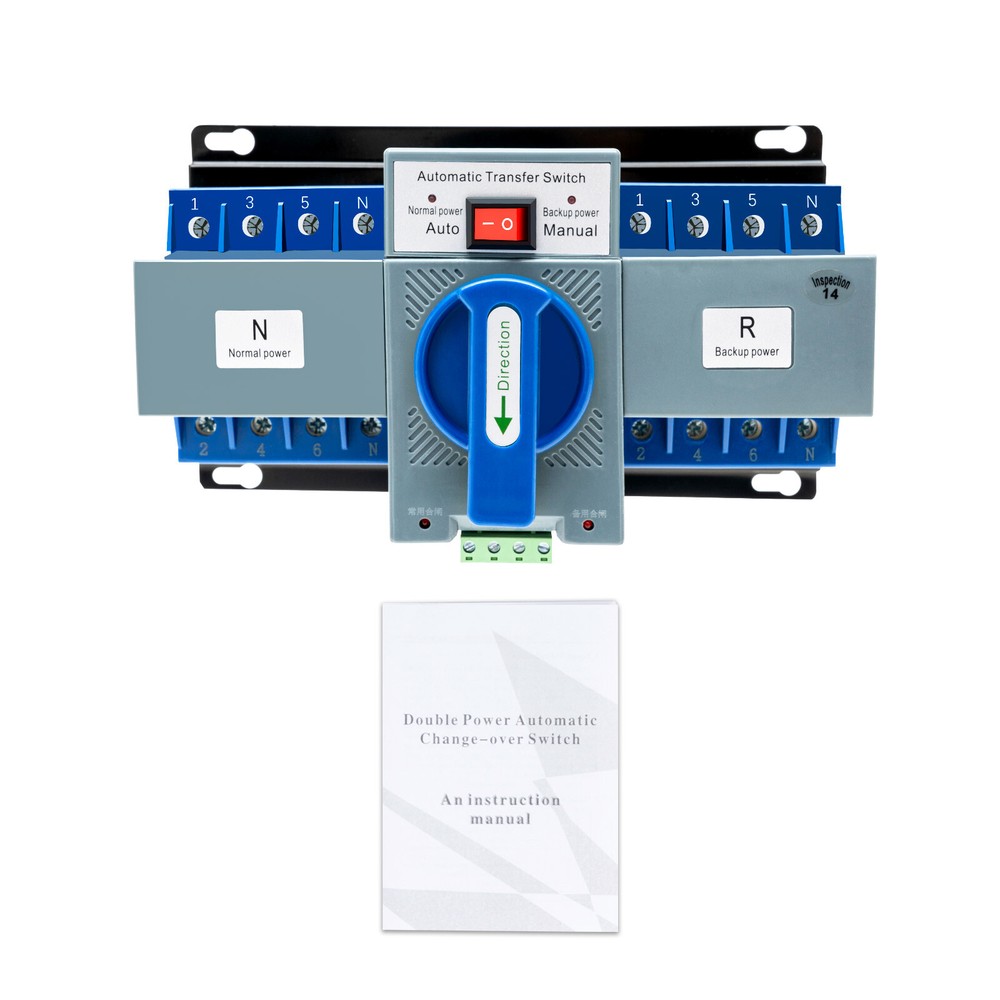 63A 4P ATS Generator Changeover Switch Dual Power Automatic Transfer Switch kit