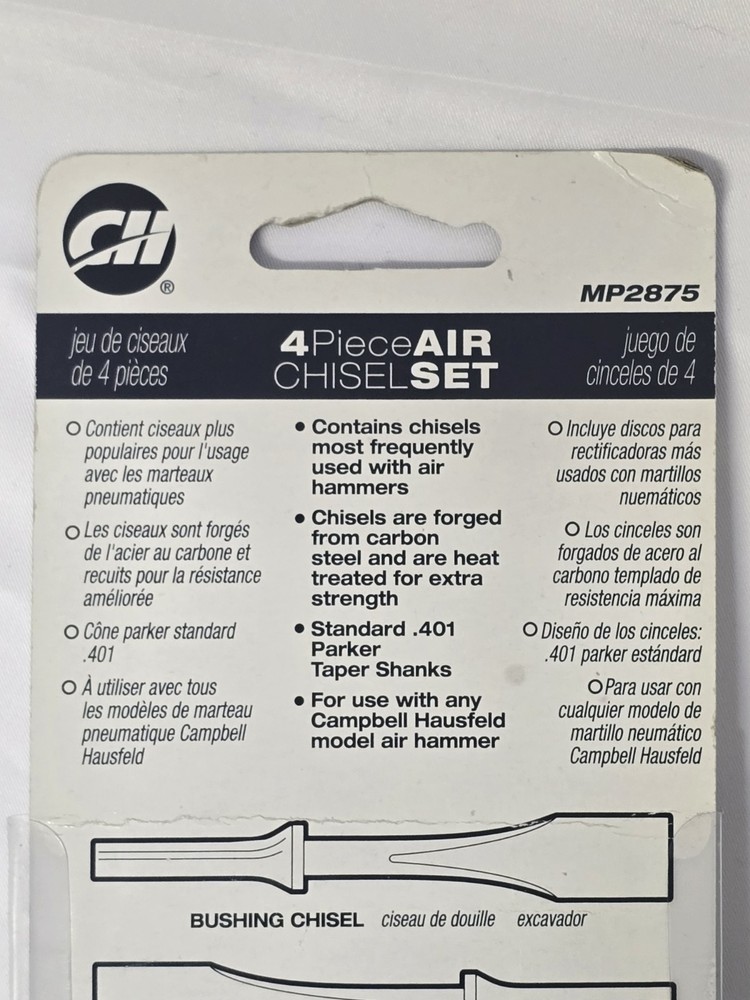 CAMPBELL HAUSFELD MP2875 4-PIECE Compressor Chisel Set