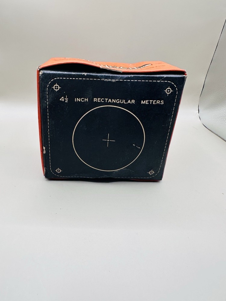 NOS Heathkit Simpson 4.5" Rectangular Panel Meter RMS Volts DB 200uA 1329 W/ Box