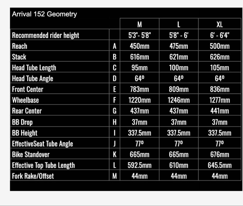 We Are One Arrival bike Frame Size Large