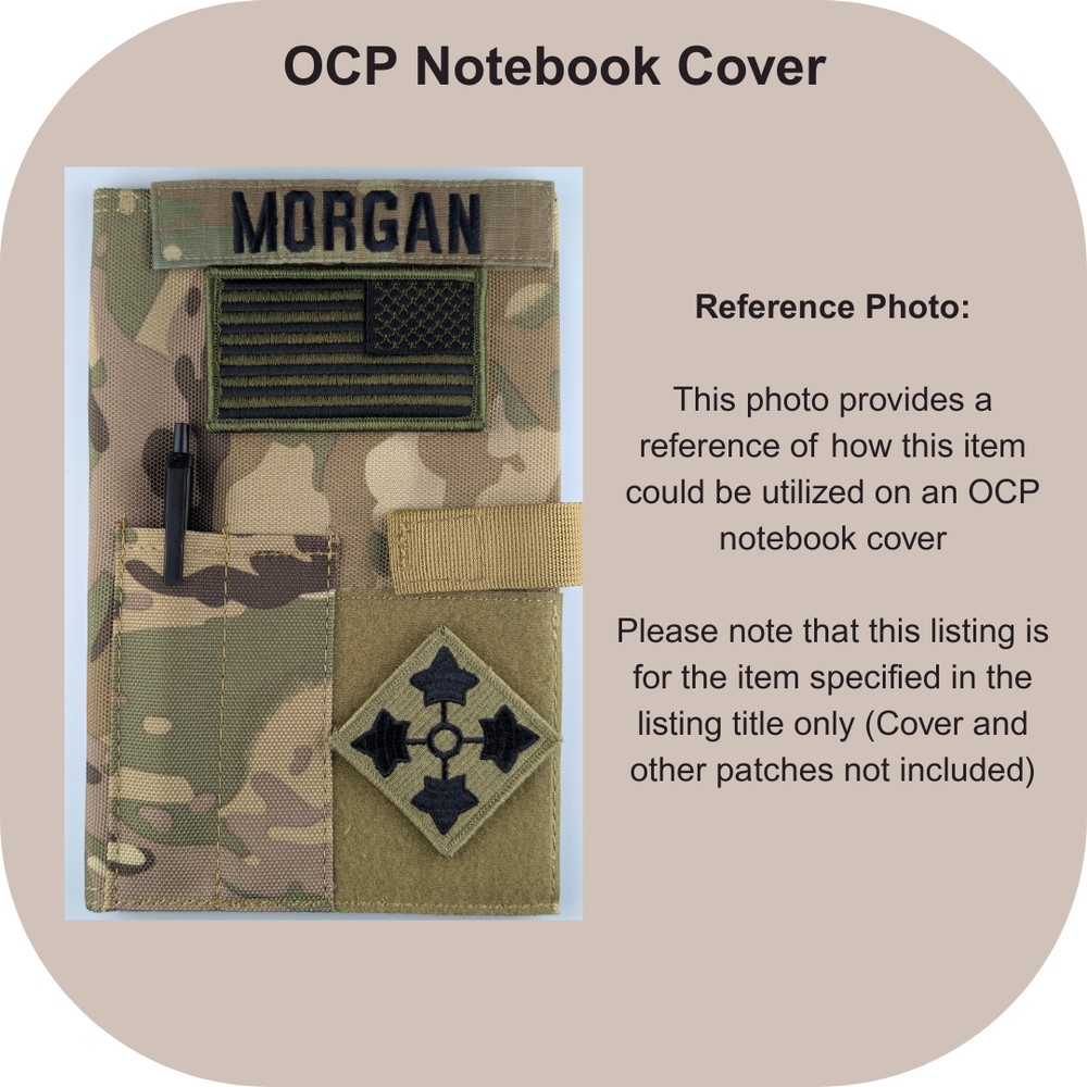 Reverse American Flag Patch - Subdued Olive Drab OD Green - Hook Tactical Patch