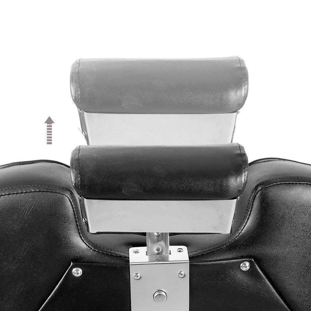 Hydraulic Recline Barber Chair, Heavy Duty Salon Hair Stylist Tattoo Chair-Black