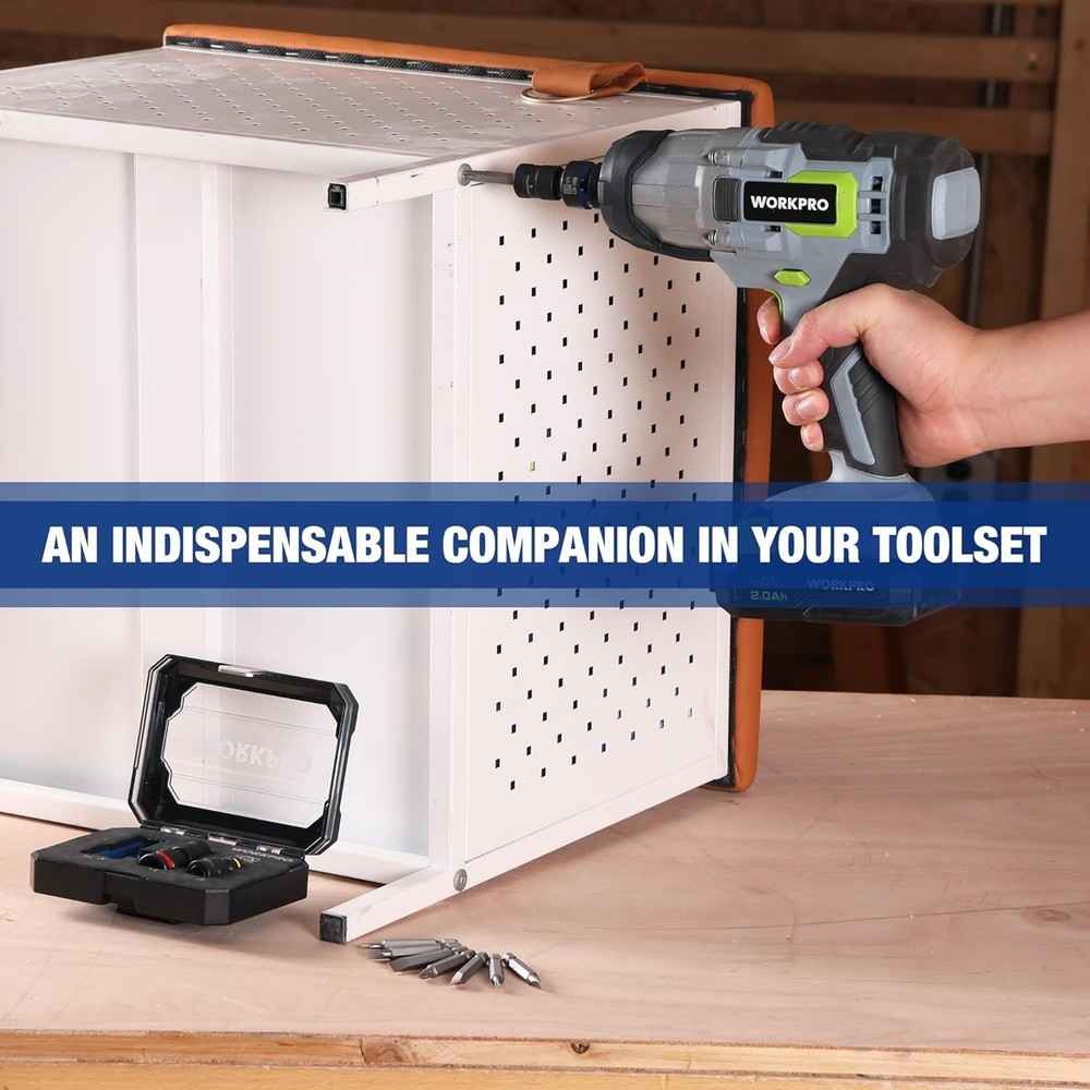 WORKPRO Quick Release Hex Impact Socket Adapter Bit Holder Set 1/2" 3/8" 1/4inch