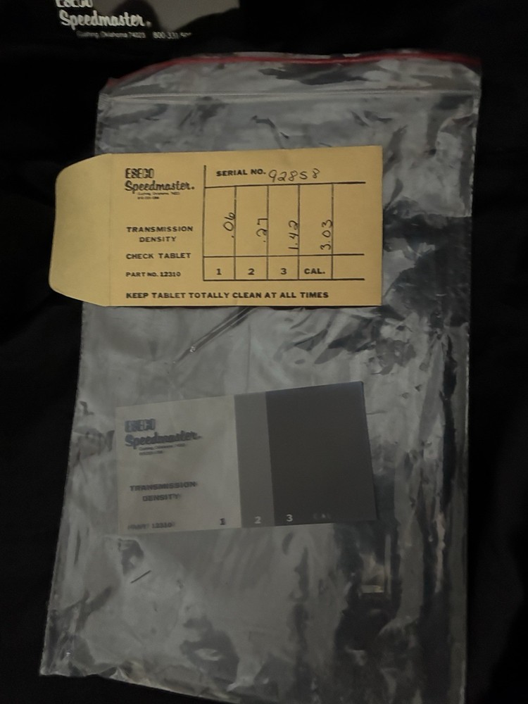 ESECO Speedmaster Reflection Check Plaque – Densitometer Calibration