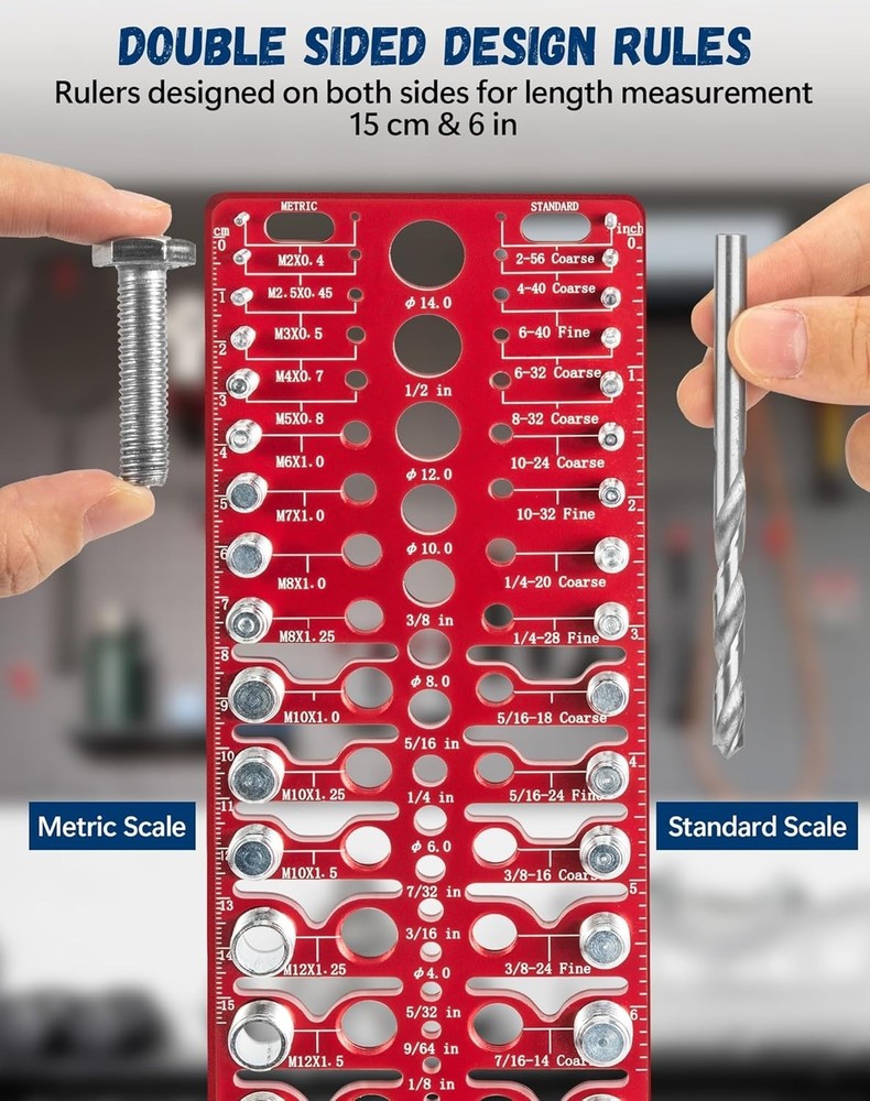 57 Nut and Bolt Thread Checker Thread Checker Standard and Metric