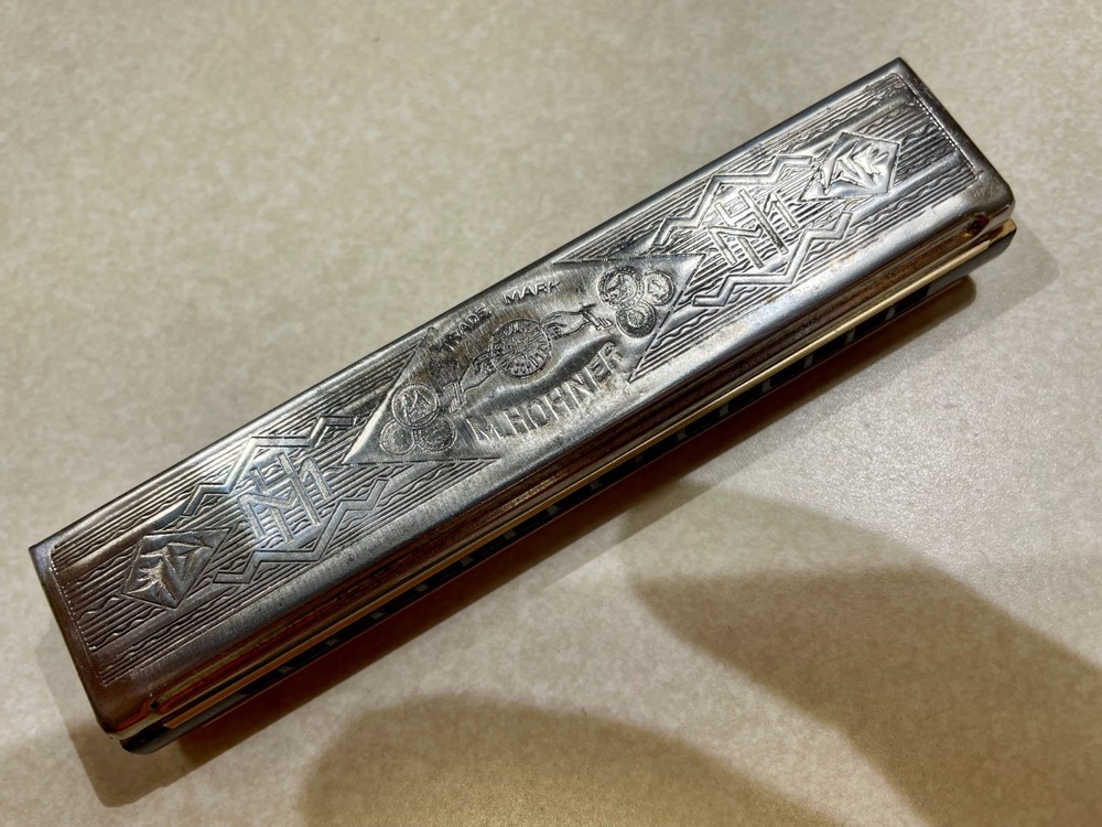 Harmonica Hohner Echo, antique, key of C
