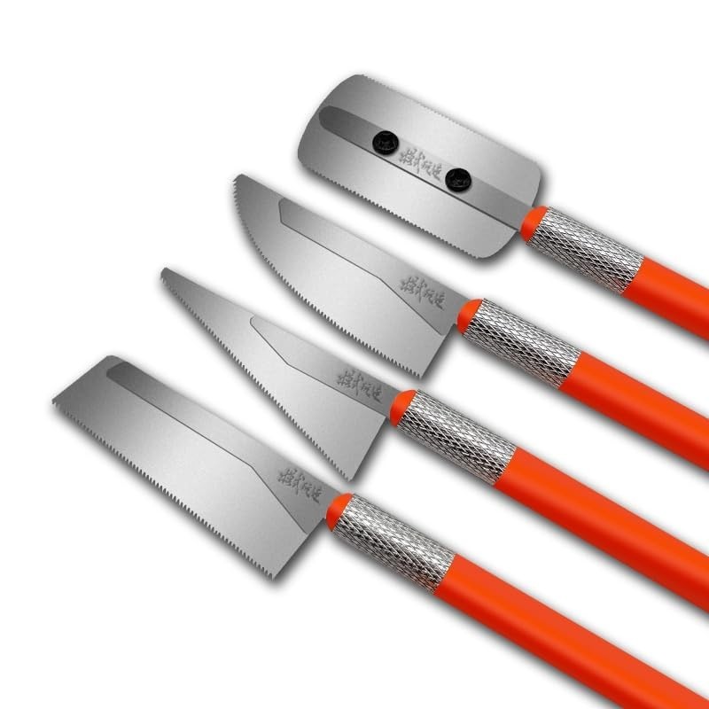 Mini Hand Saws with 2 Handles & 4 Blades - Irregular Shape Hobby Modeling Tool
