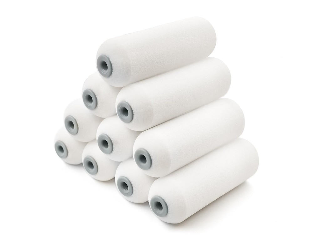ROLLINGDOG Foam Paint Roller-4 Inch 4"(100mm), 10pc 4" Roller Cover