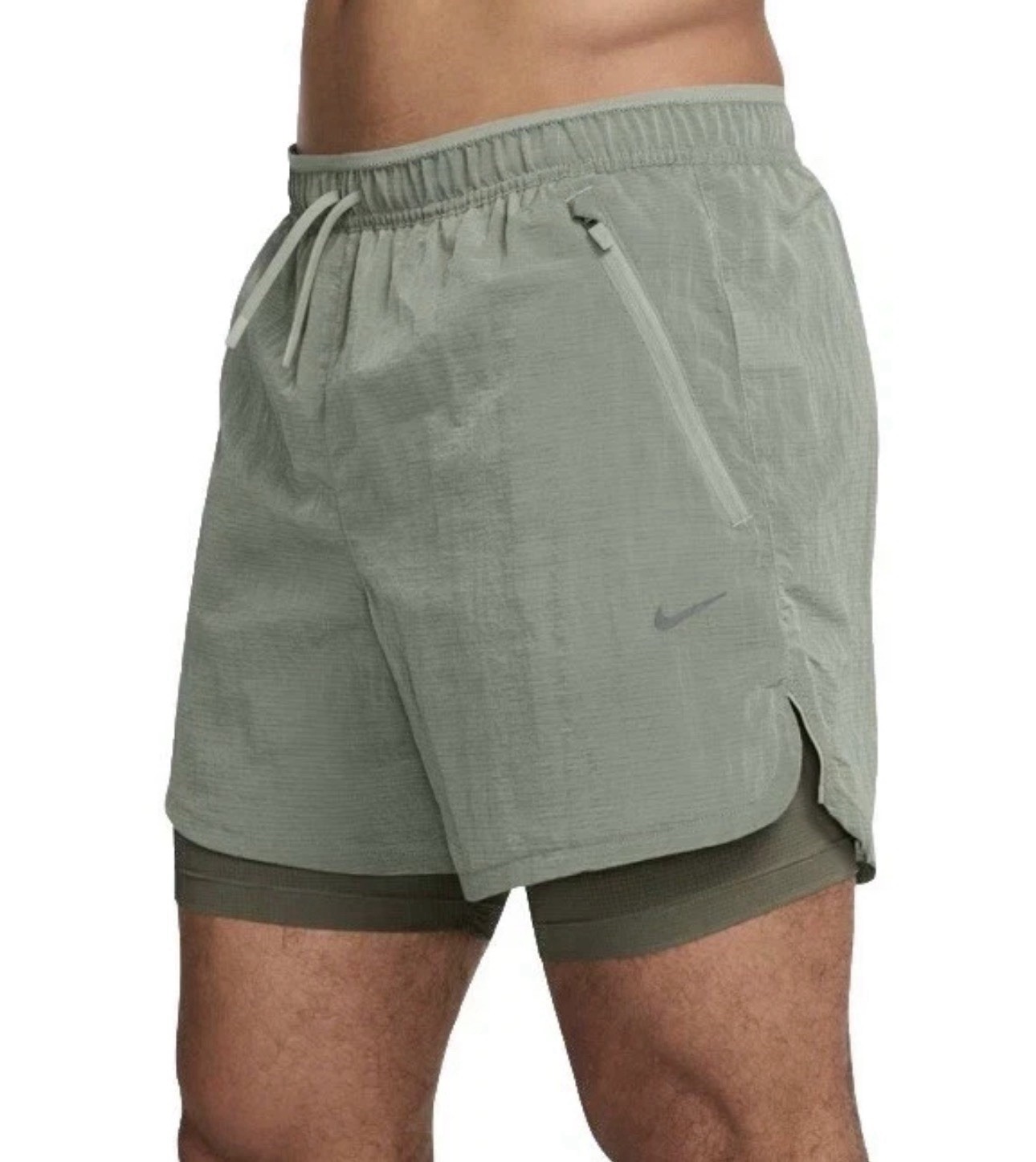 NWT Nike Mens Med 5" Jade H Stride Running Division 2-in-1 Run Shorts FZ1135-370