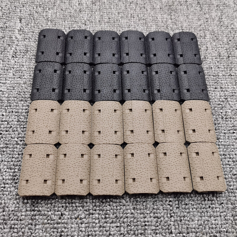 BK/DE M-lok Rail Cover 12 Piece Polymer Mlok System Covers Fit Mlok Rail System