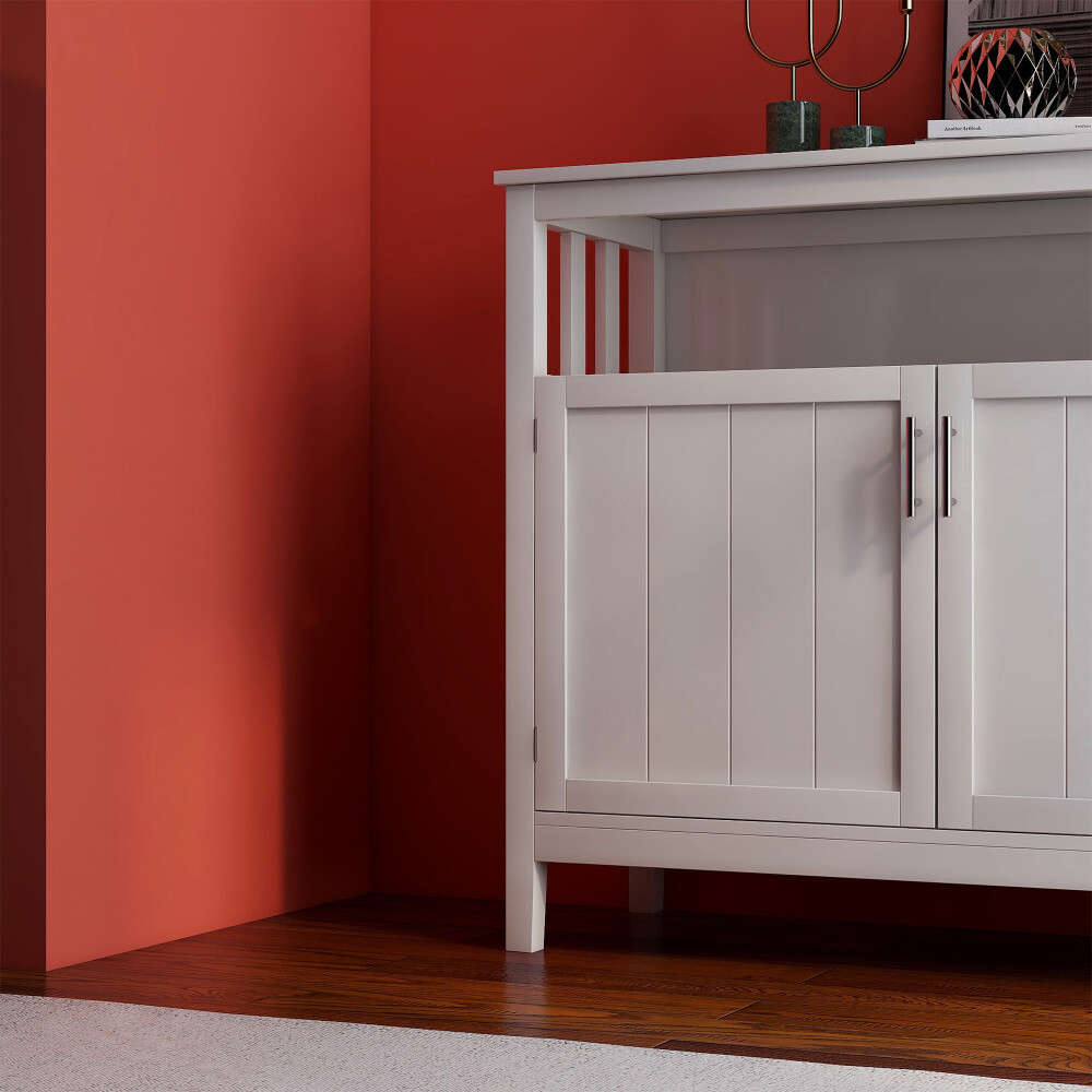 Storage Sideboard & Buffet Server Cabinet for Kitchen/Living room White