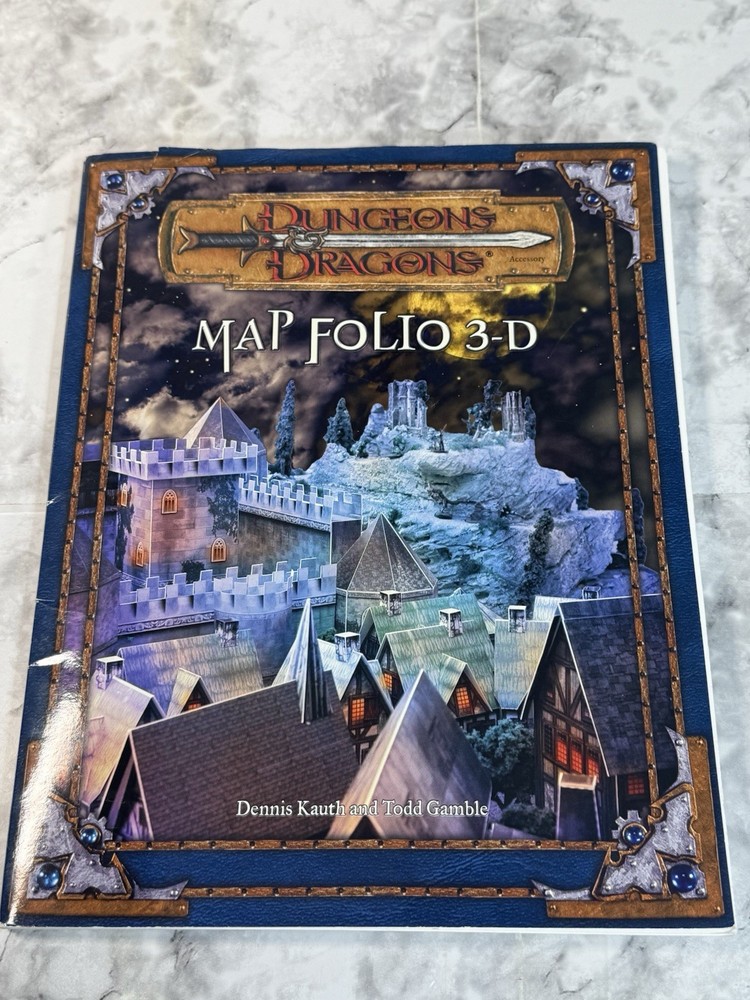 MAP FOLIO 3-D Dungeons & Dragons Adventure Module Accessory