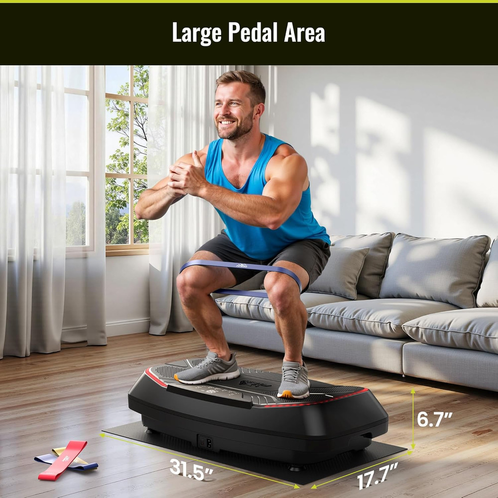 FLYBIRD Vibration Plate Exercise Machine, Adjustable Speed High Intensity Vibrat