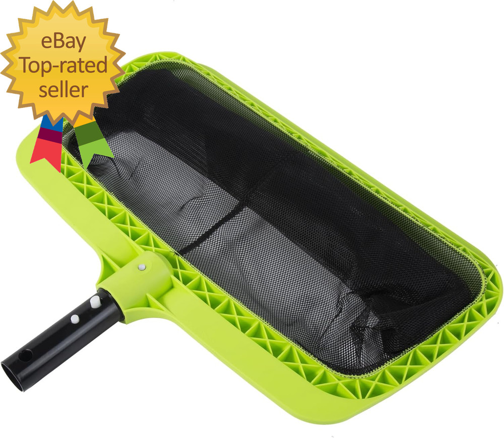 Swimming Pool Leaf Skimmer Net Reinforced Frame Deep Rake Net