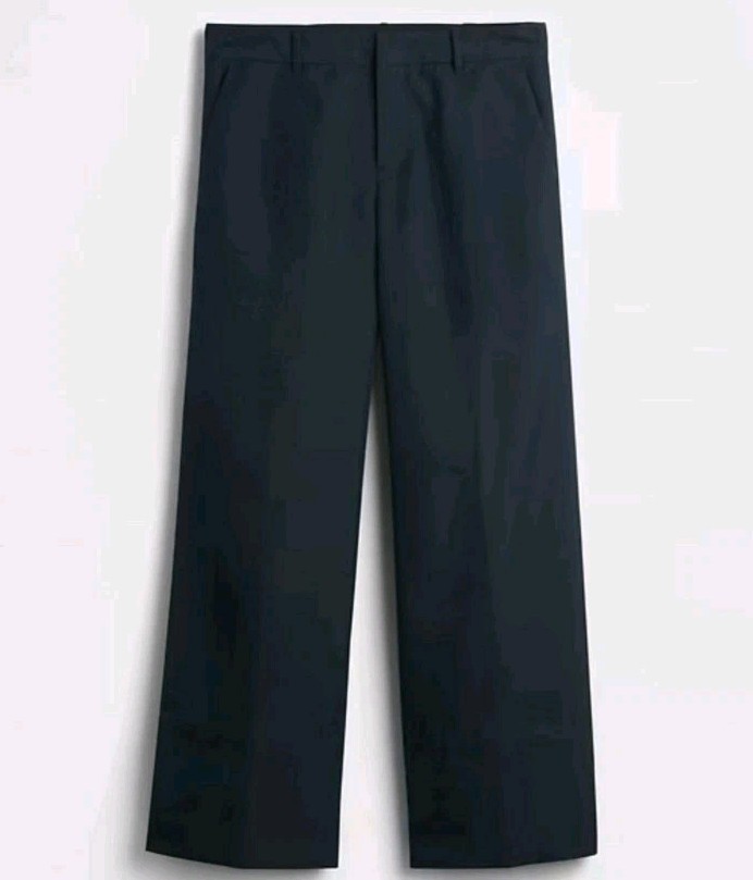 GAP x Sandy Liang Mid Rise Bow-Back Navy Blue Khakis, LTD ED - Women’s Size 10