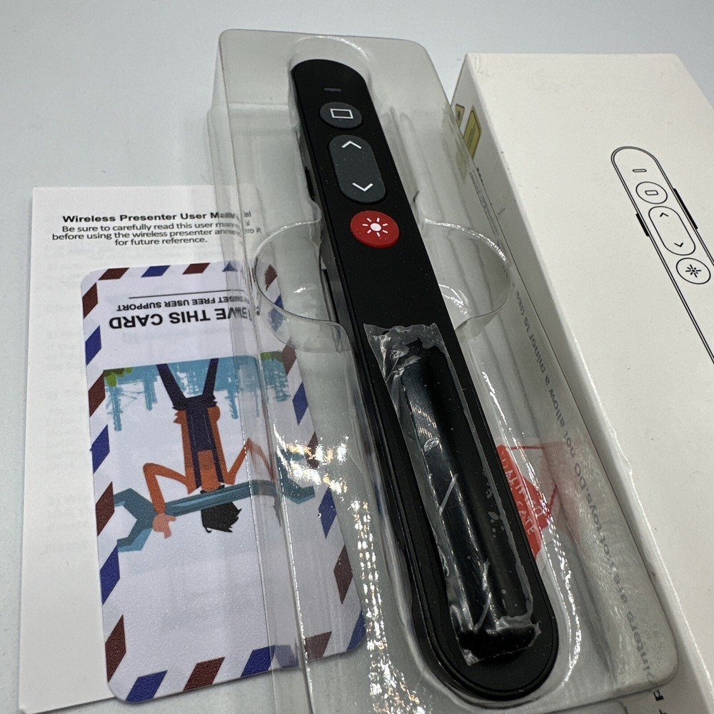 Wireless Presenter, Remote Control X1, Ultra Slim Wireless Receiver X1