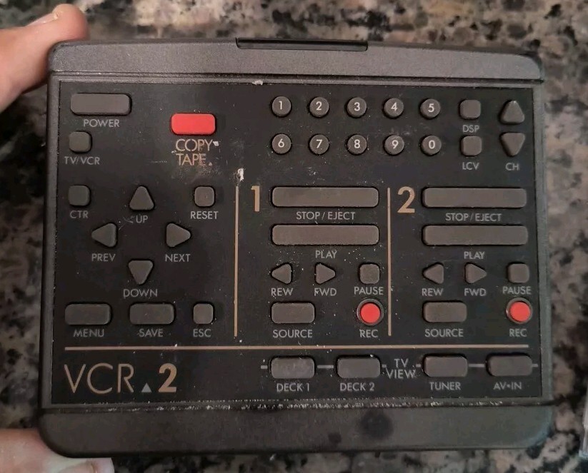 VCR.2 Dual Video Tape Deck Remote IR Controller