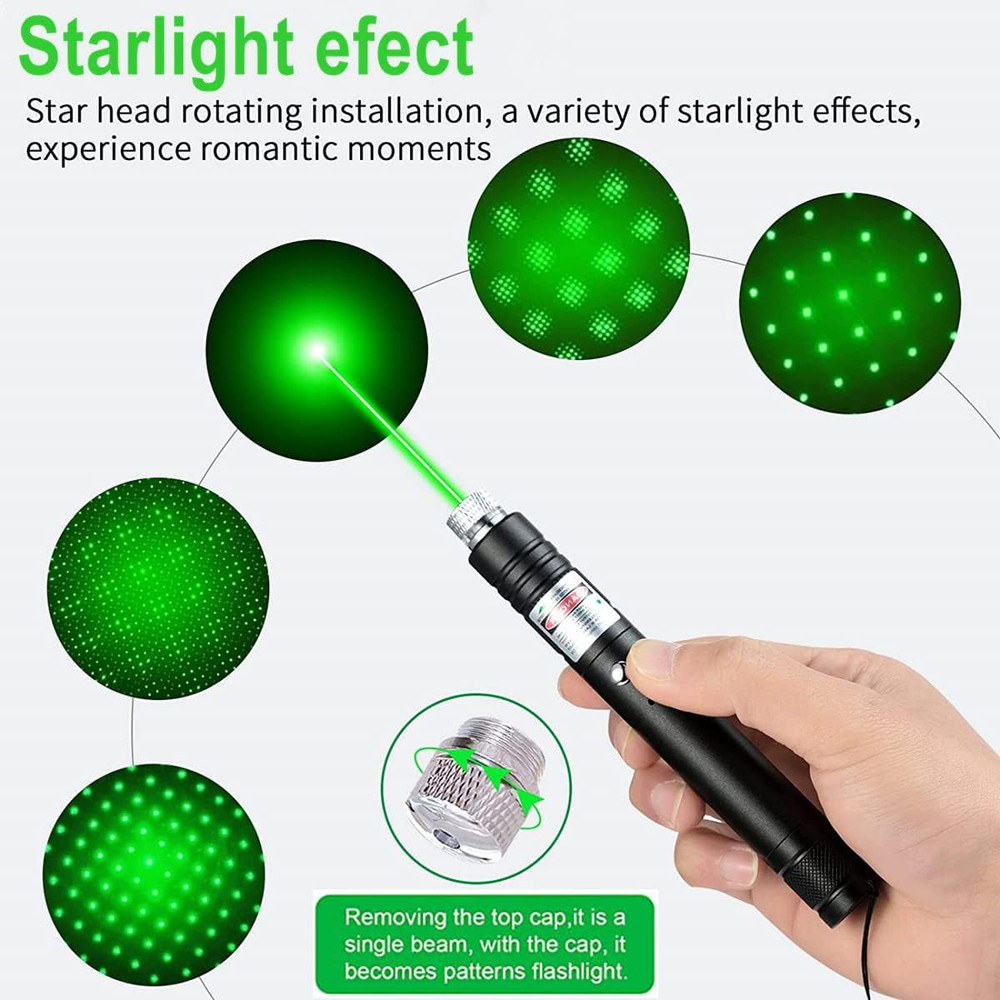 Laser Pointer High Power, Rechargeable Long Range Green Laser Pointer Indicator