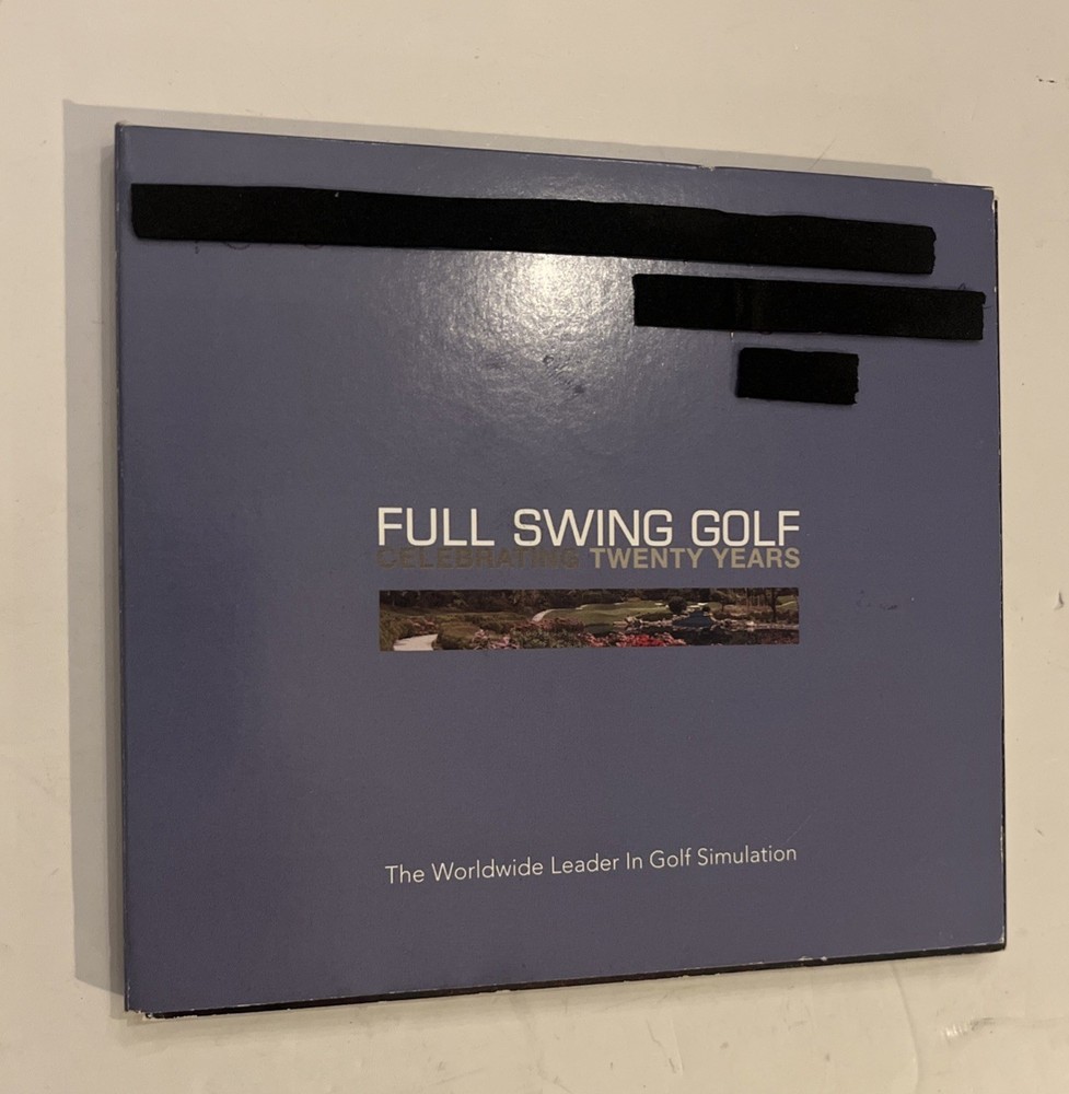 Full Swing Golf Simulator Tribute 2.0 4808 Software Operation Manual Kit