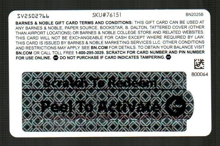 BARNES & NOBLE Winter Storefront ( 2025 ) Gift Card ( $0 )