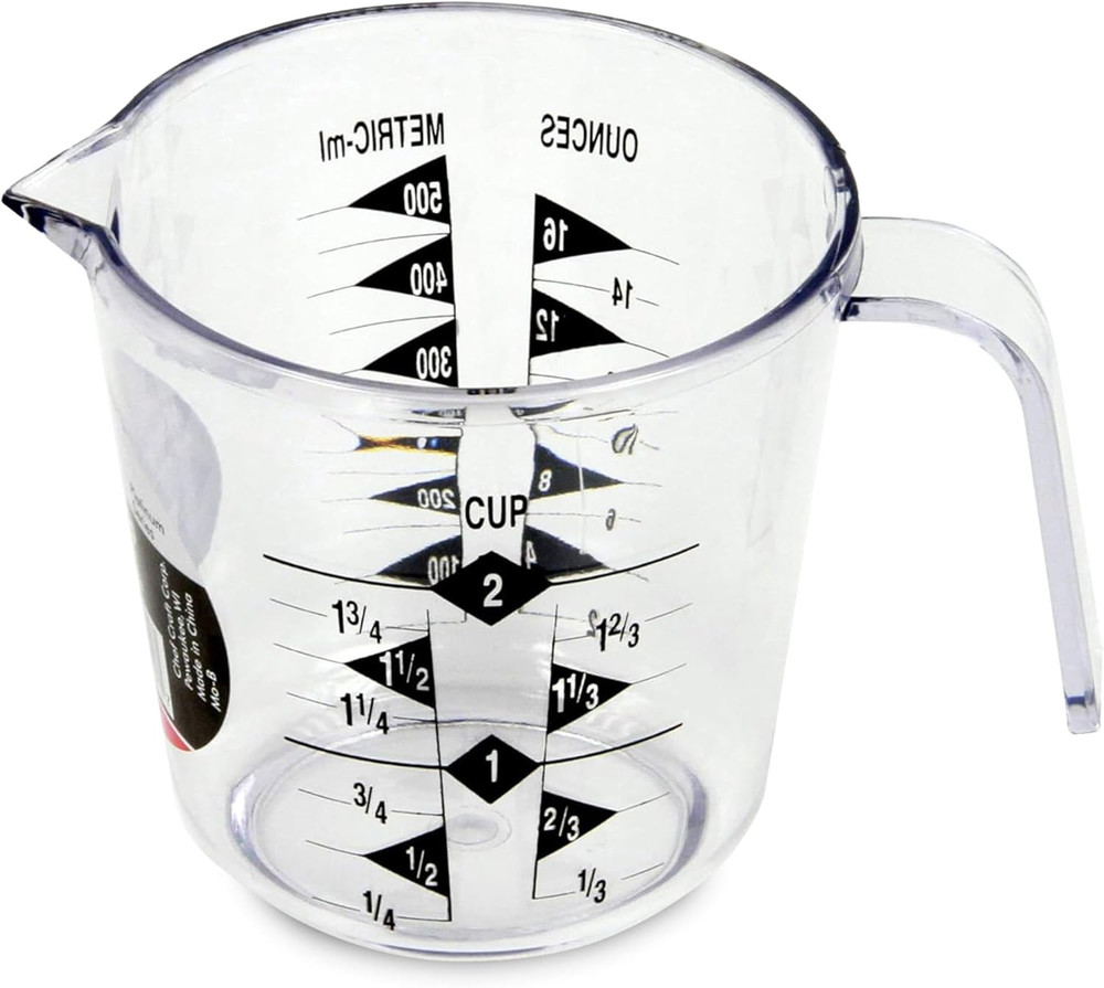 Select Plastic Measuring Cup, 2 Cup, Clear
