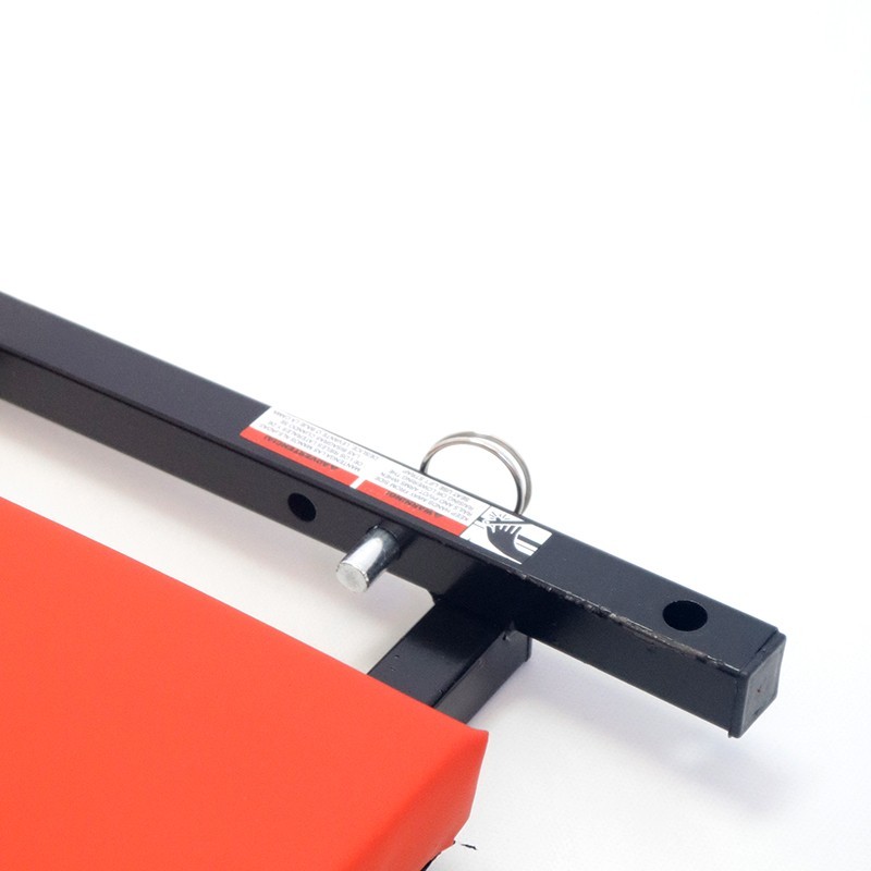 36" Z-Type Mechanic Creeper Seat Foldable 2-in-1 Garage Stool w/6 Wheels Red