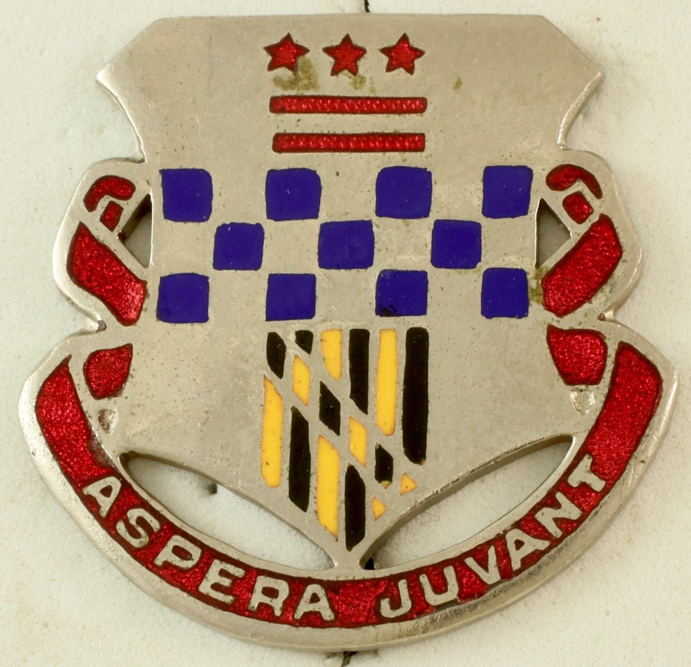 343rd Engineer Regiment Crest DI/DUI Pinback