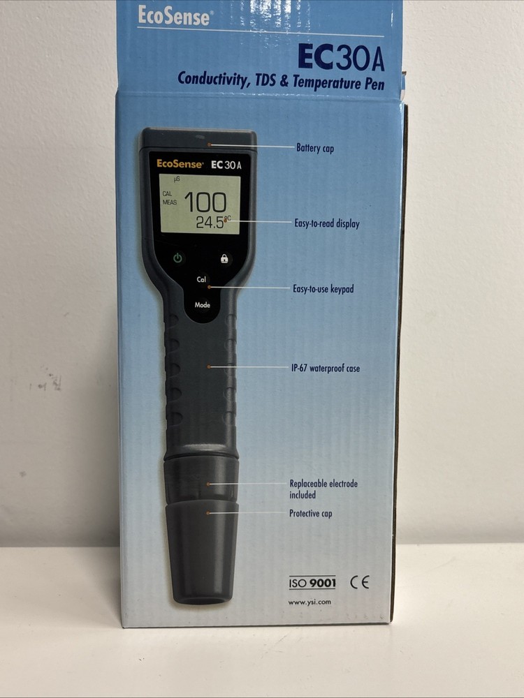 Ysi Ecosense Ec30a Conductivity Meter Open box