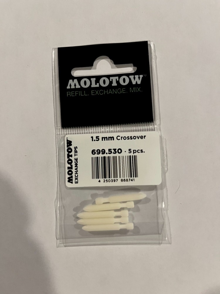 Molotow CROSSOVER 1.5mm Replacement Tip Pack (5-pc) Graffiti Art Marker