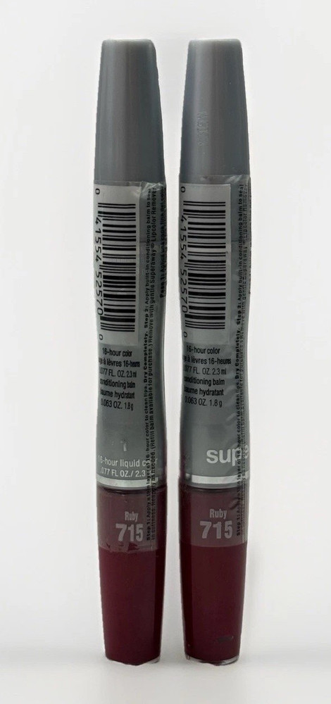 2 maybelline superstay lipcolor #715 ruby