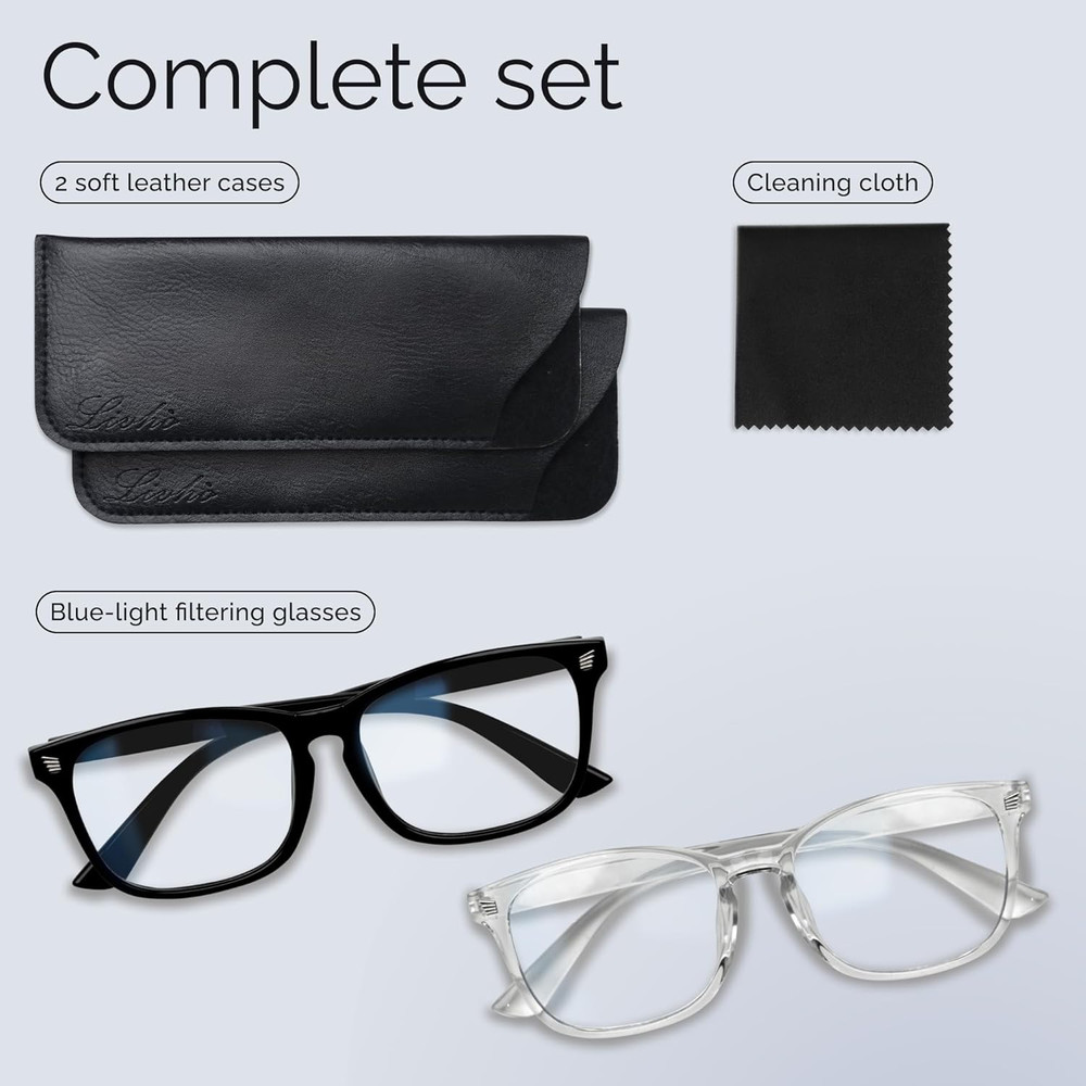 High Tech Blue Light Glasses - Advanced Blue Light Blocking Computer Glasses - S
