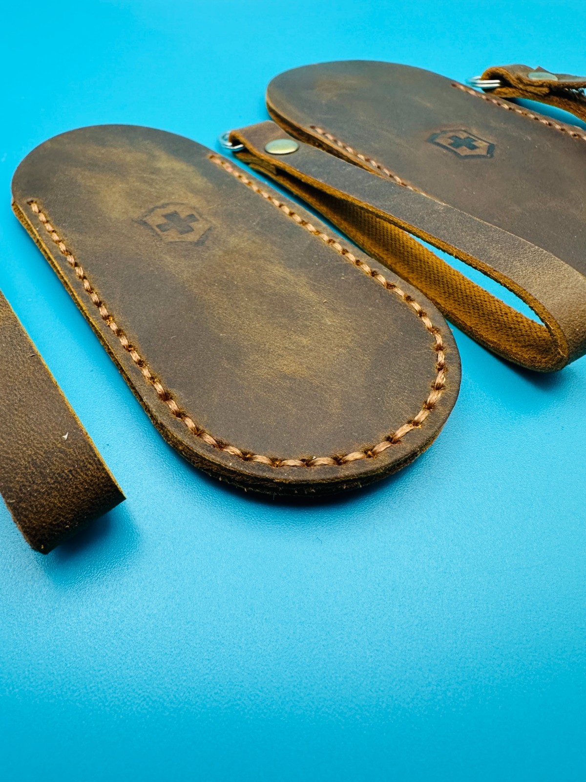 Leather Sheath Cowhide Holster Case for Victorinox Swiss Army Knife 58 91 111mm