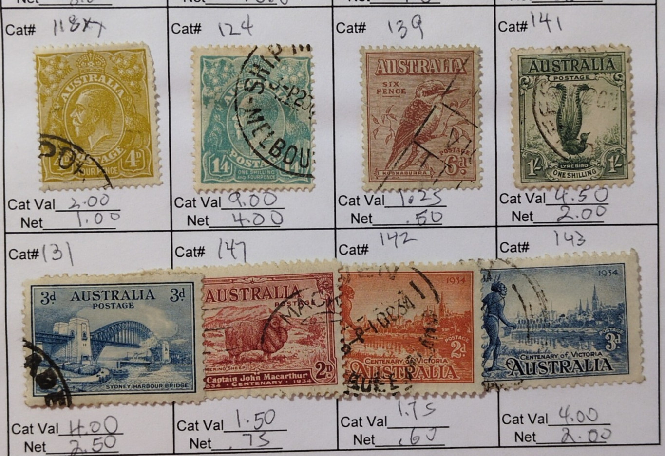 APC W5314 Australia Kangaroos and more scv over $100 LIKELY