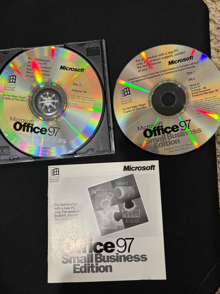 Microsoft Office 97 small business edition w/ code