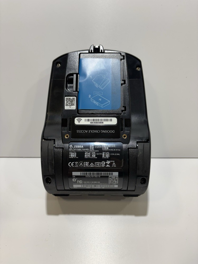Zebra ZQ620 Barcode Printer, WiFi, Bluetooth w/ Battery.
