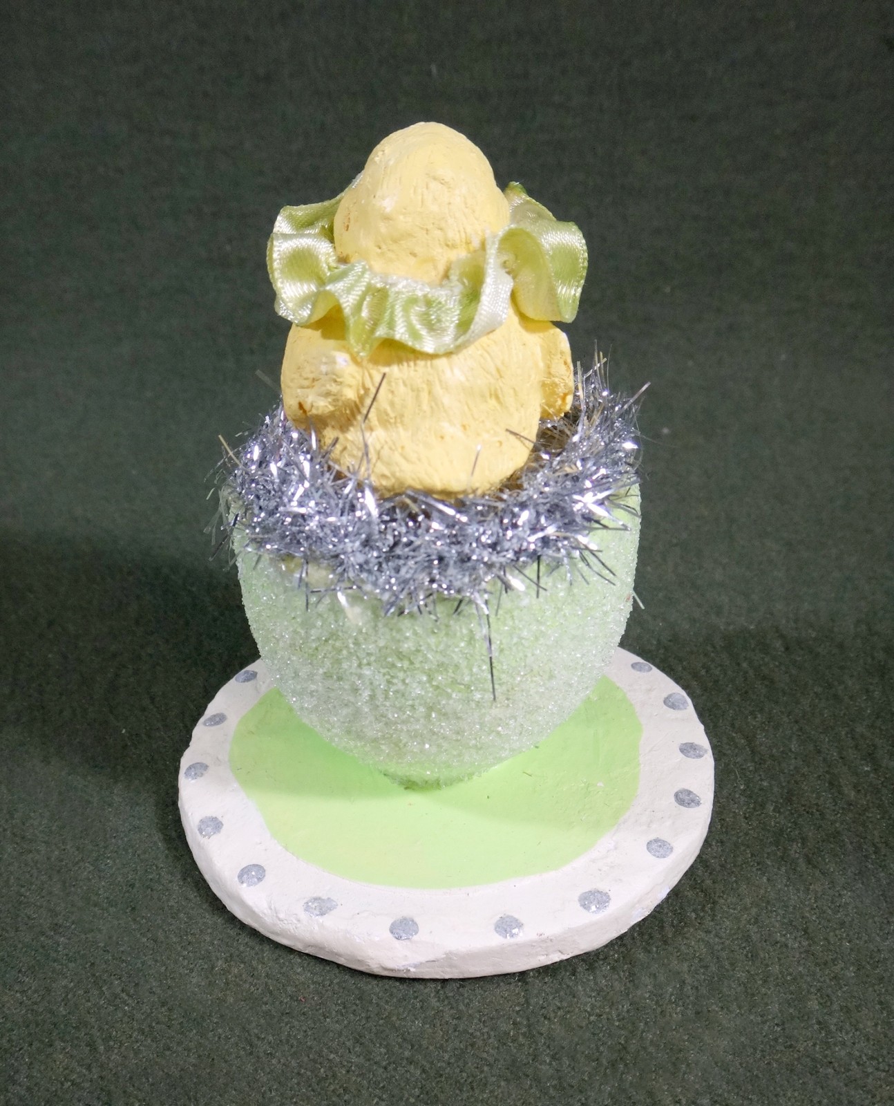 EASTER CHICK in EGG CUP "Wish" ESC TRADING CO designer MICHELLE WEAVER 2009