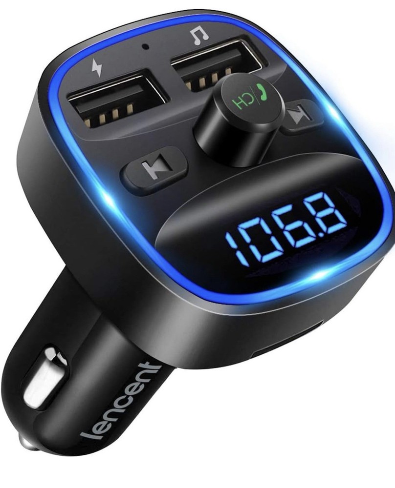 Lecent FM bluetooth Wireless transmitter, Radio Adapter-car Kit, New In Box