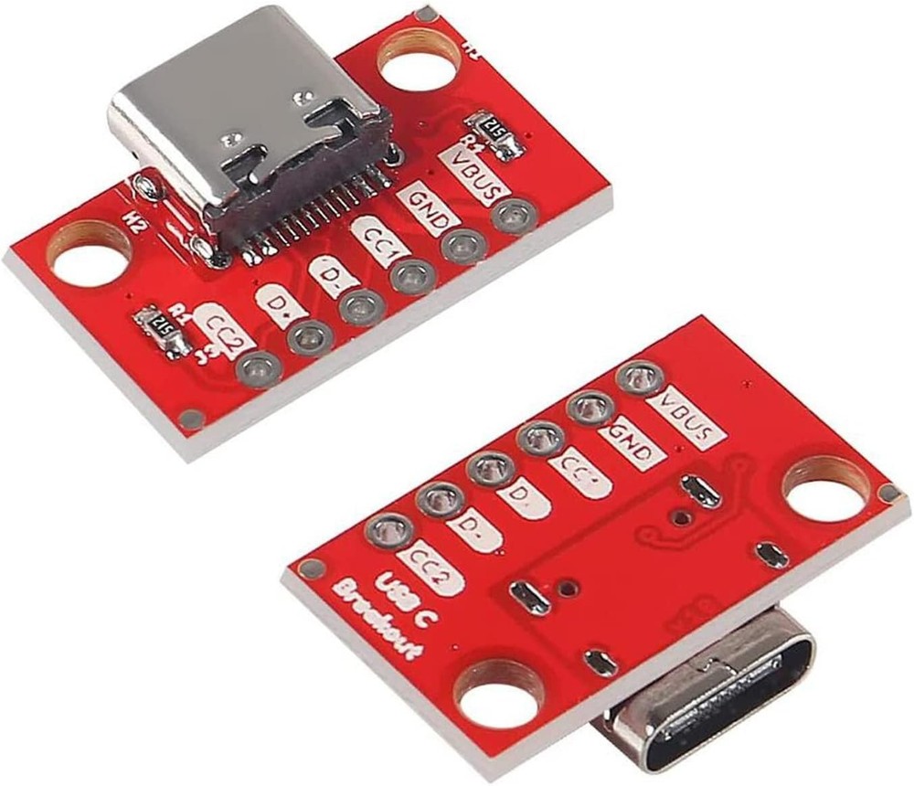 DIANN 5pcs USB Type-C Breakout Board Serial Basic Female