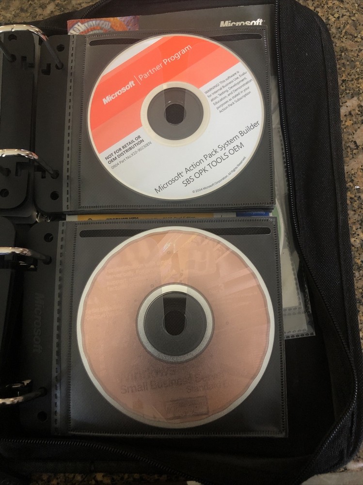 Microsoft Action Pack-Asst. Software 48 CDs- Many Keys Included