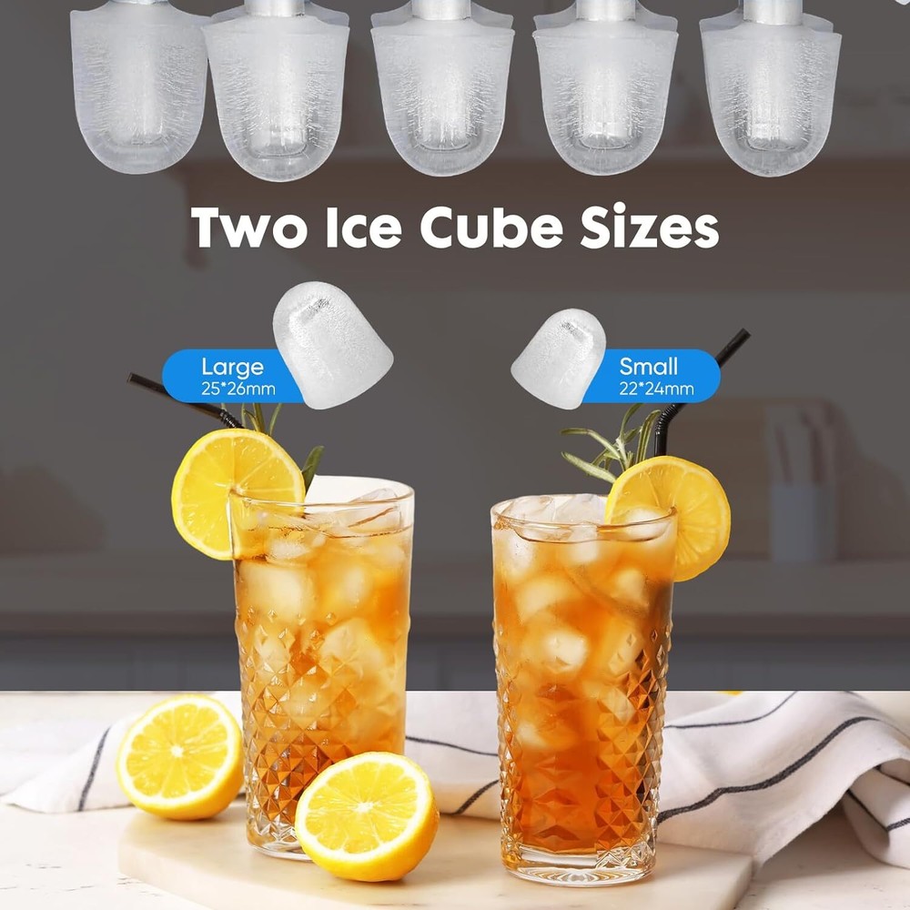 Portable Ice Makers Countertop with Self-cleaning Function Ready 9 Cube in 6 Min