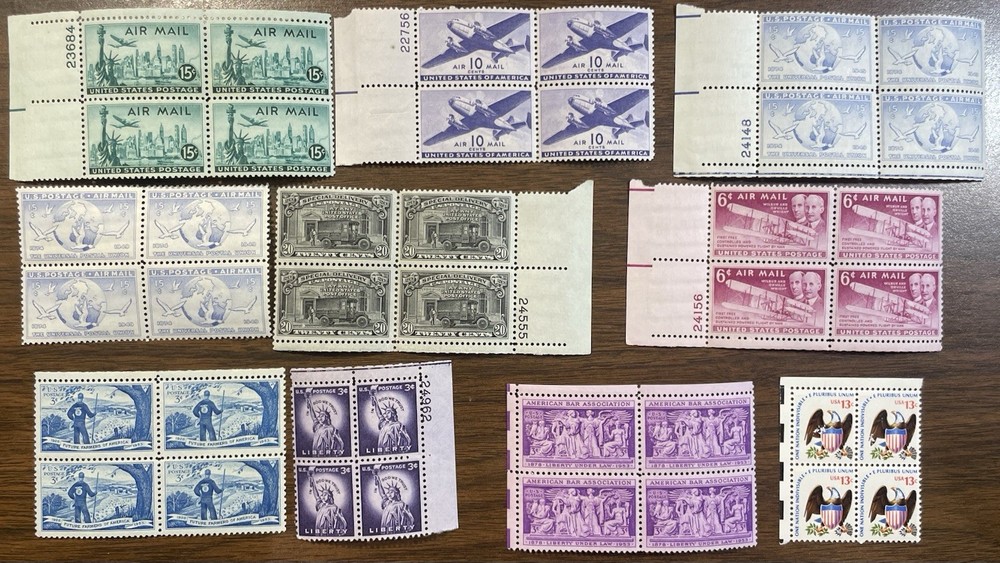 U.S. Stamp Blocks (Mint & Used)