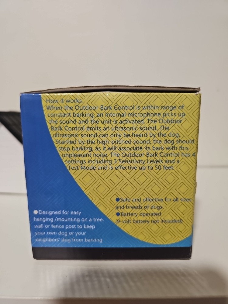 Sonic Bark Control Device Home design . open box and tested