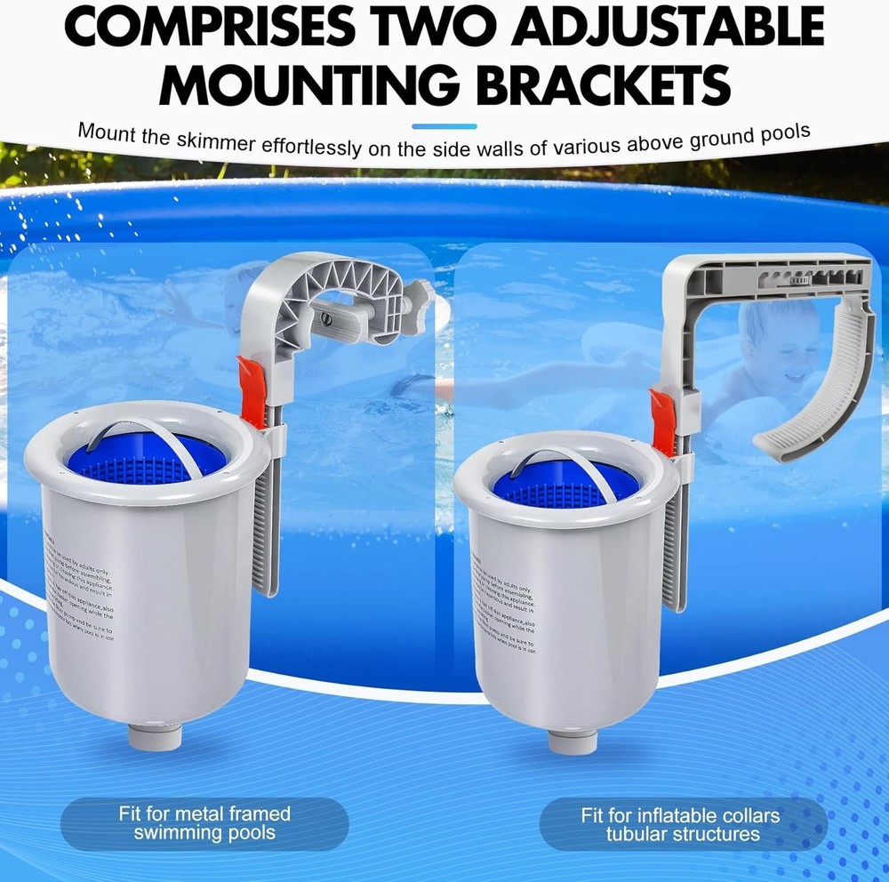 Efficient Automatic Pool Skimmer - Keep Your Above Ground Pool Sparkling Clear