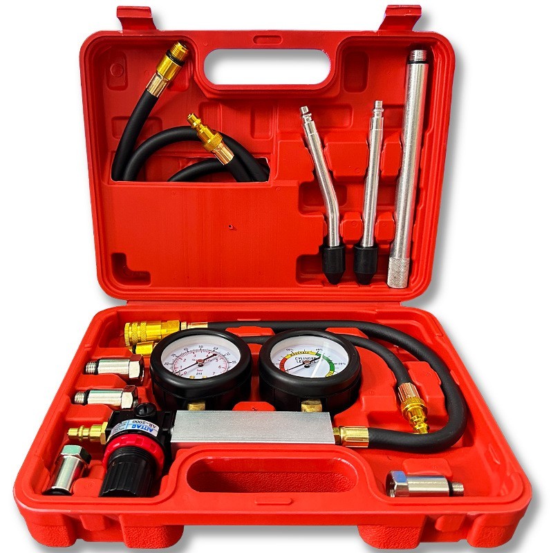 Cylinder Leak Down Tester Tool Kit, Gasoline Engine Compression Leak Down Tester